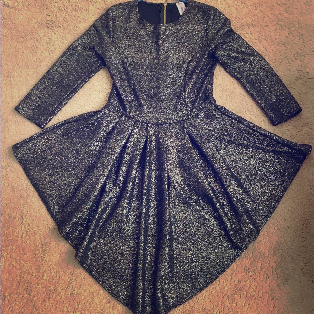 Metallic sexy dress